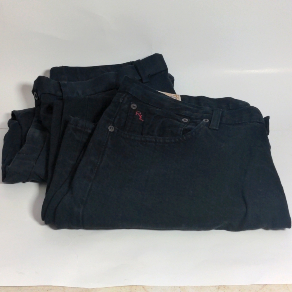 2 pairs of black 36x30 men's dress pants polo Ralph Lauren David Taylor